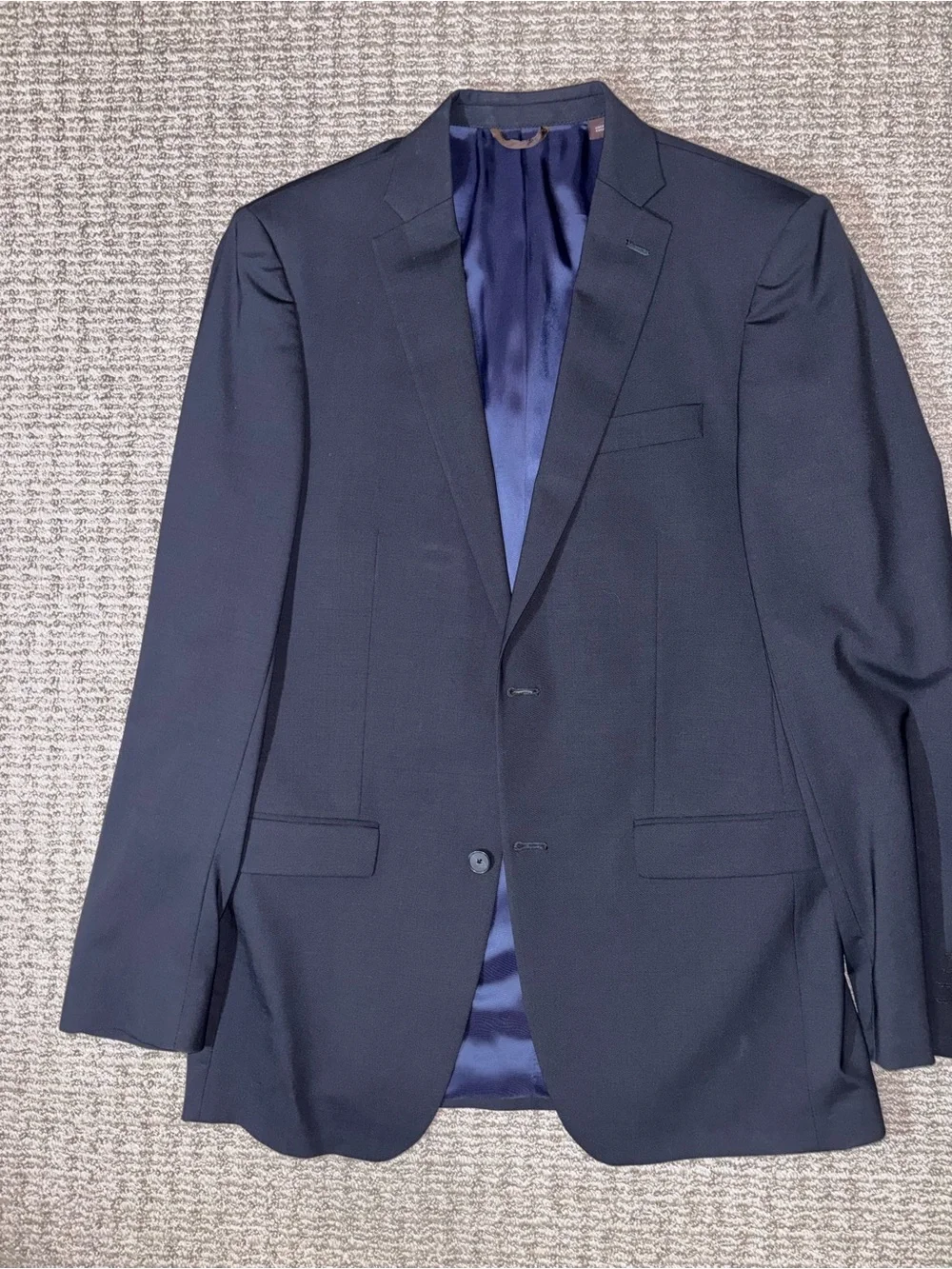 Michael Kors Men's Dark Navy Single-Breasted Suit - 44L 32x32 pants